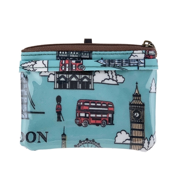 Waterproof London Paris Coin Purse & Card Pouch Holder - Picture 2 of 11
